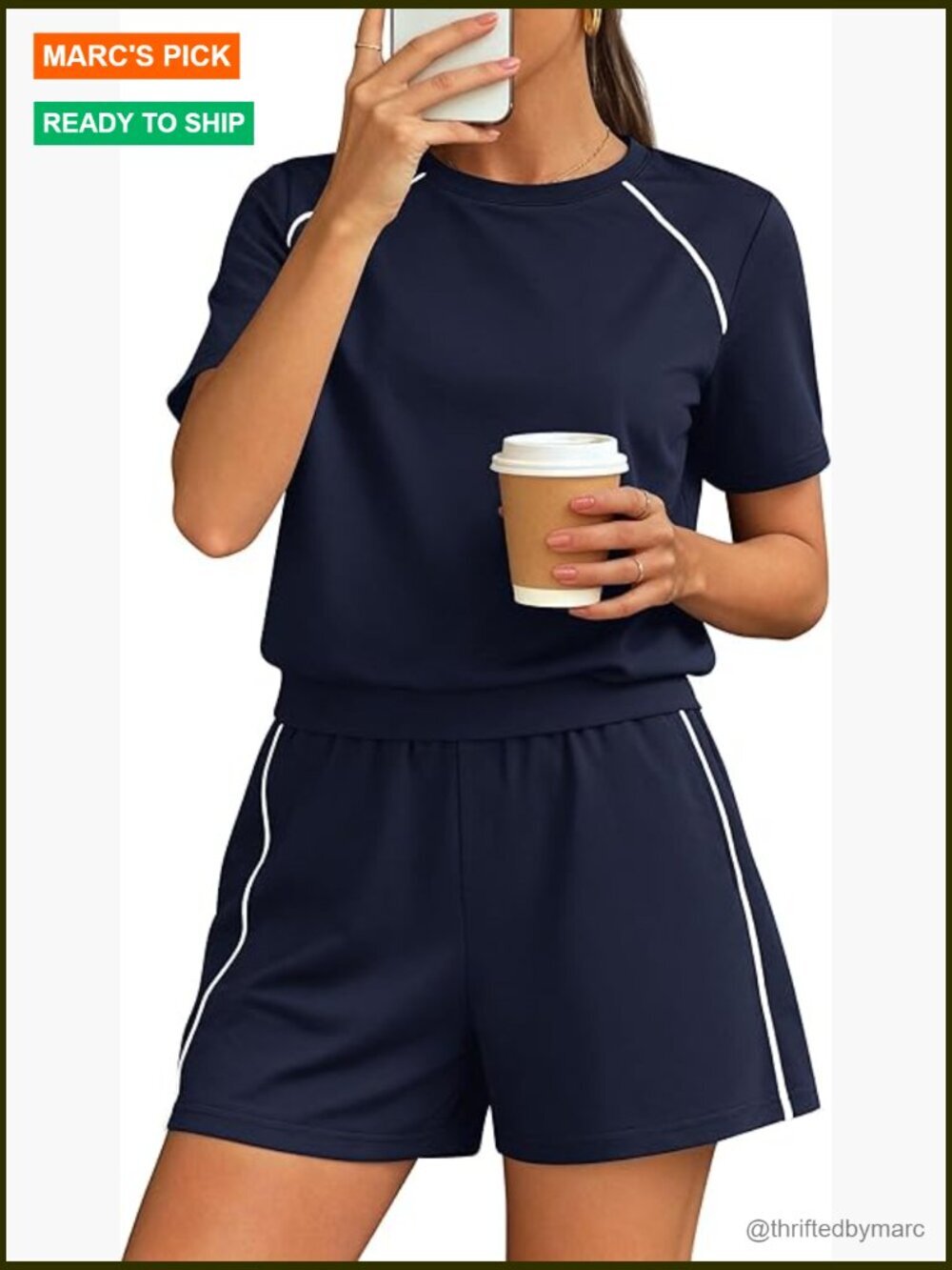 Lightweight Polyester Viscose Shorts Set, Regular Fit, Short Sleeve Top